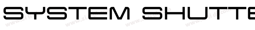 System Shutted Down字体转换